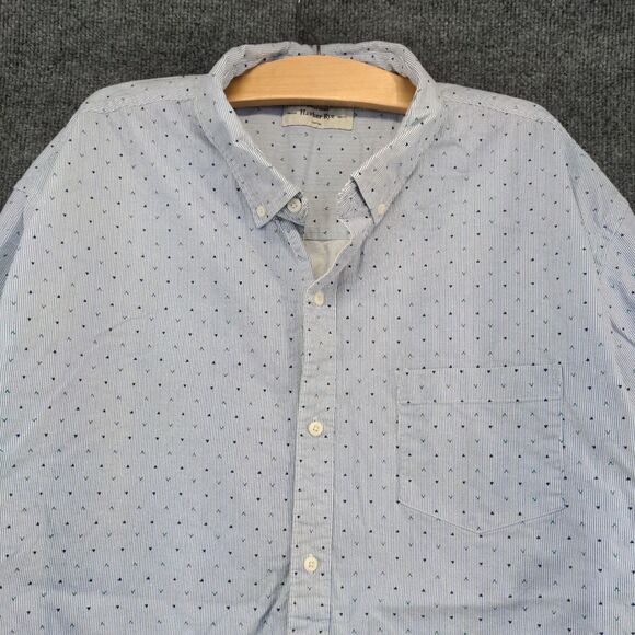 Hawker Rye Men's Stretch Oxford Button Up Shirt Multi 3XL Stripe - Picture 3 of 13